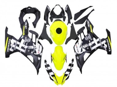 Acquista Carena Moto Kawasaki Ninja 400 2018-2024 - Giallo Nero Bianco Cranio