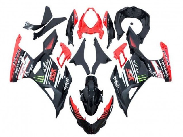 Acquista Carena Moto Kawasaki Ninja 400 2018-2024 - Rosso Nero Verde Mostro