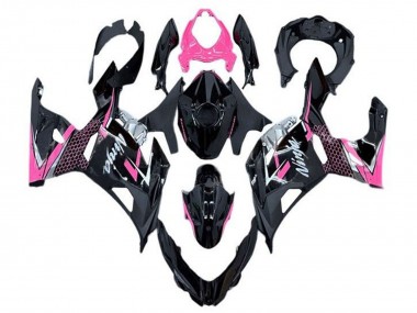 Acquista Carena Moto Kawasaki Ninja 400 2018-2024 - Nero Lucido Rosa Bianco