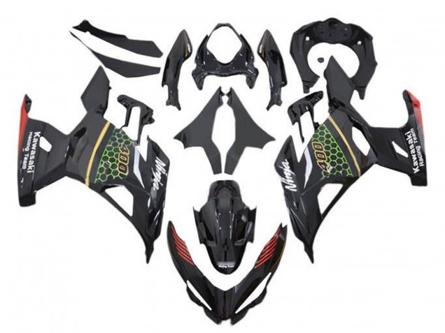 Acquista Carena Moto Kawasaki Ninja 400 2018-2024 - Nero Verde Rosso Giallo Honeycomb