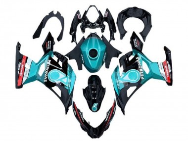 Acquista Carena Moto Kawasaki Ninja 400 2018-2024 - Azzurro Chiaro Rosso Nero Petronas
