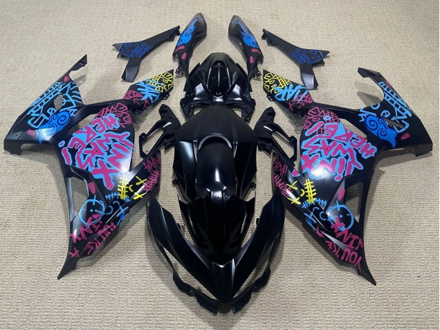 Acquista Carena Moto Kawasaki Ninja 400 2018-2024 - Nero Blu Jinx