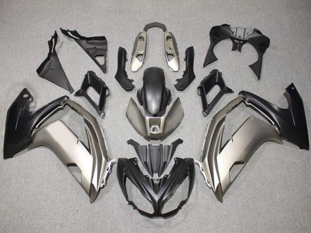Acquista Carena Moto Kawasaki Ninja 650 EX650 2012-2016 - Argento Nero Opaco