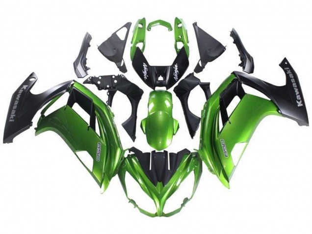 Acquista Carena Moto Kawasaki Ninja 650 EX650 2012-2016 - Verde Nero Opaco