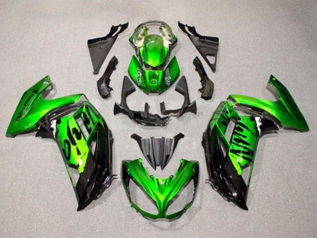 Acquista Carena Moto Kawasaki Ninja 650 EX650 2012-2016 - Verde Nero Lucido