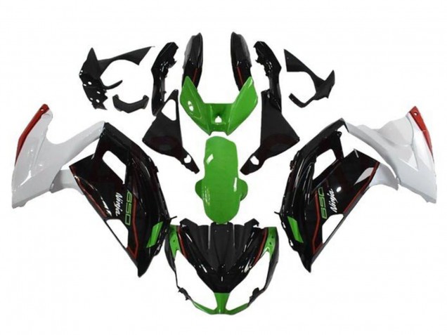 Acquista Carena Moto Kawasaki Ninja 650 EX650 2012-2016 - Verde Nero Bianco Rosso