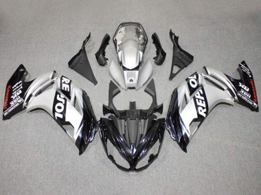 Acquista Carena Moto Kawasaki Ninja 650 EX650 2012-2016 - Argento Nero Repsol