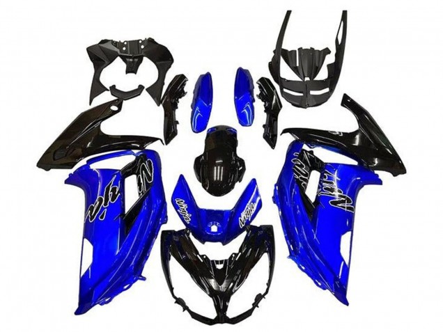 Acquista Carena Moto Kawasaki Ninja 650 EX650 2012-2016 - Blu Nero Lucido