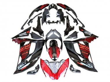 Acquista Carena Moto Kawasaki Ninja 650 EX650 2017-2019 - Rosso Nero Argento