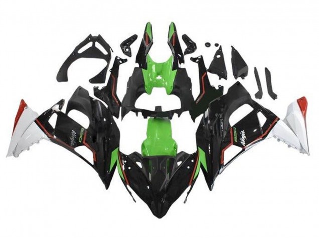 Acquista Carena Moto Kawasaki Ninja 650 EX650 2017-2019 - Verde Nero Bianco Rosso