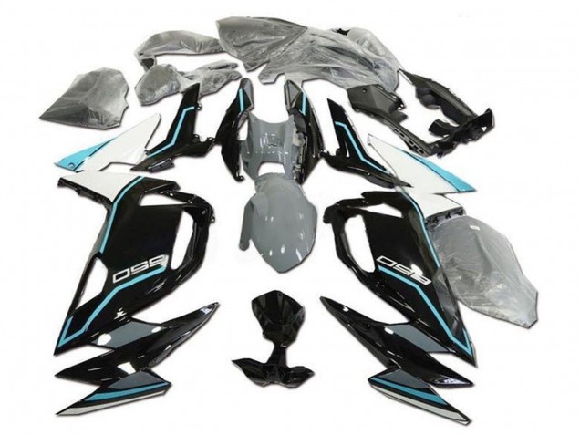 Acquista Carena Moto Kawasaki Ninja 650 EX650 2020-2024 - Bianco Blu Nero Lucido