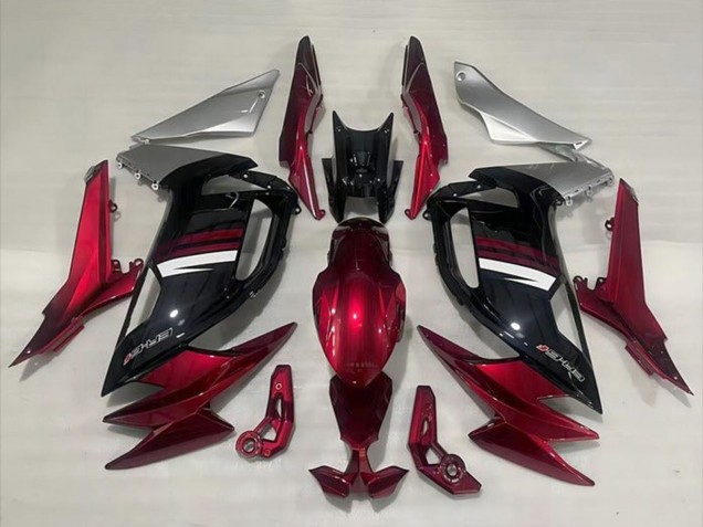 Acquista Carena Moto Kawasaki Ninja 650 EX650 2020-2024 - Rosso Argento Bianco Nero