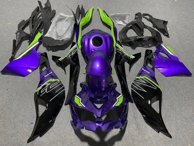 Acquista Carena Moto Kawasaki ZX25R ZX-25R 2019-2025 - Viola Verde Nero Lucido