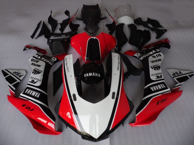 Acquista Carena Moto Yamaha YZF R1 2015-2019 - Bianco Rosso Nero Motul YSP