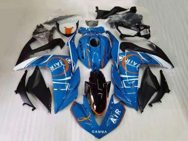 Acquista Carena Moto Yamaha YZF R3 2015-2018 - Blu Bianco Nero Arancia