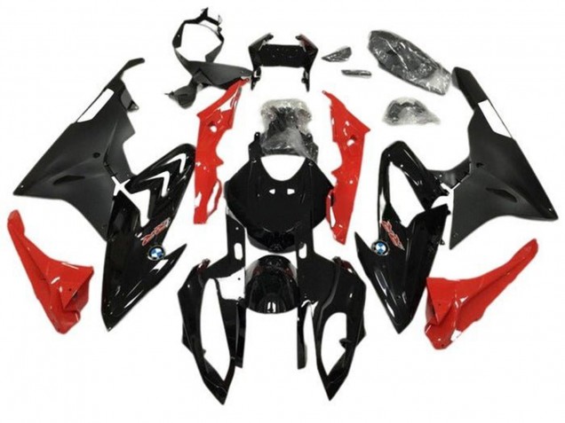 Acquista Carena Moto BMW S1000RR 2015-2016 - Nero Lucido Nero Opaco Rosso