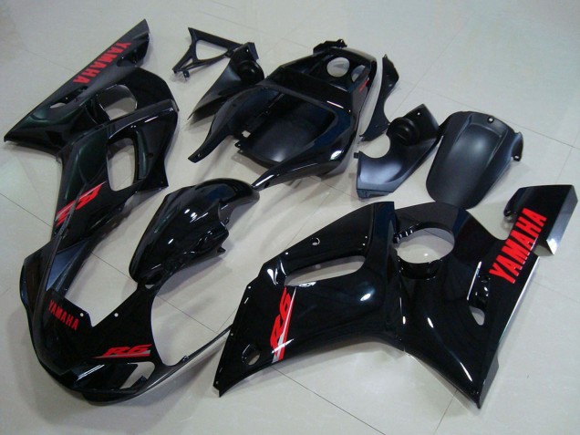 Acquista Carena Moto Yamaha YZF R6 1998-2002 - Nero Lucido Rosso Decals