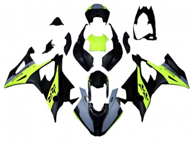 Acquista Carena Moto BMW S1000RR 2019-2022 - Nero Opaco Grigio Neon Giallo