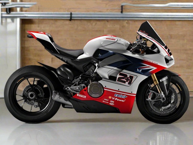 Acquista Carena Moto Ducati Panigale V4 V4S 2018-2019 - Argento Rosso Nero