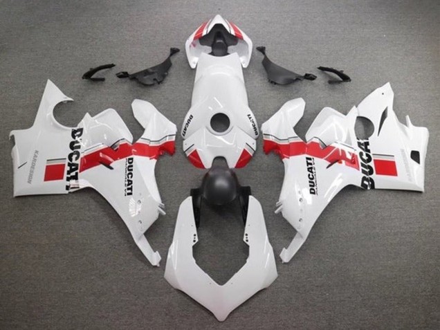 Acquista Carena Moto Ducati Panigale V4 V4S 2020-2021 - Bianco Rosso Banda