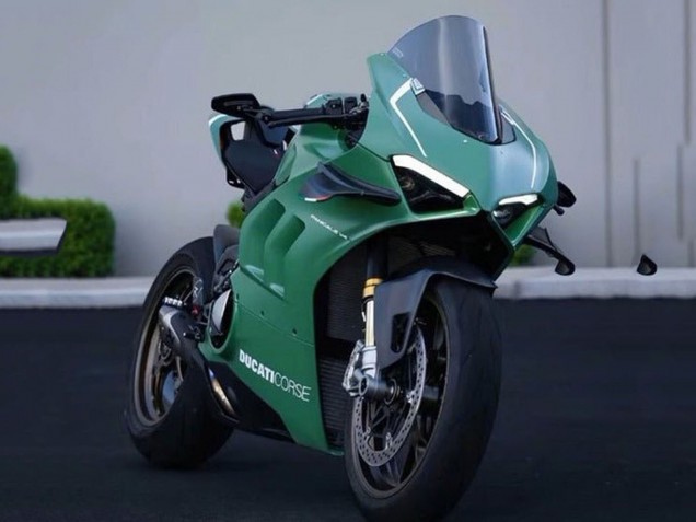 Acquista Carena Moto Ducati Panigale V4 V4S 2020-2021 - Verde Opaco Bianco