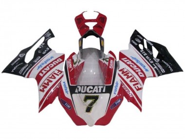 Acquista Carena Moto Ducati Panigale 1199 2011-2014 - Bianco Rosso Nero Lucido Fiamm Tim 7