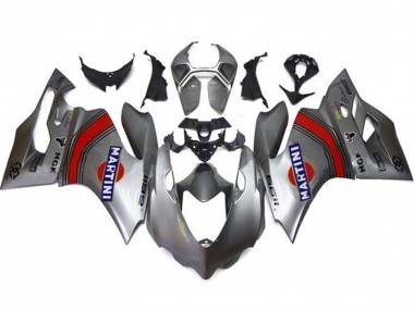 Acquista Carena Moto Ducati Panigale 1199 2011-2014 - Argento Rosso Blu Martini