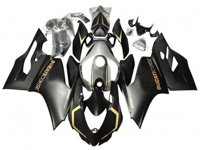 Acquista Carena Moto Ducati Panigale 899 2011-2014 - Nero Opaco Oro Argento Corse