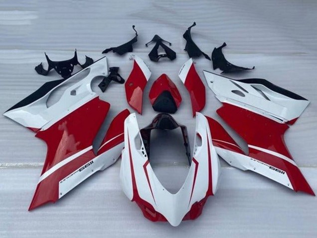 Acquista Carena Moto Ducati Panigale 1199 2011-2014 - Bianco Rosso Nero Lucido