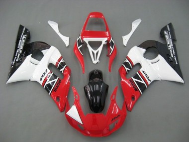 Acquista Carena Moto Yamaha YZF R6 1998-2002 - Bianco Rosso Nero Lucido