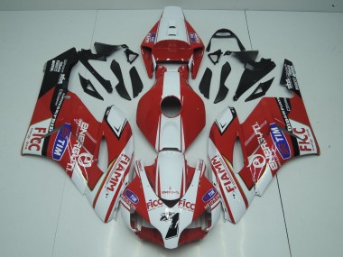 Acquista Carena Moto Honda CBR1000RR 2004-2005 - Bianco Rosso Blu Nero Fiamm Ficc 7