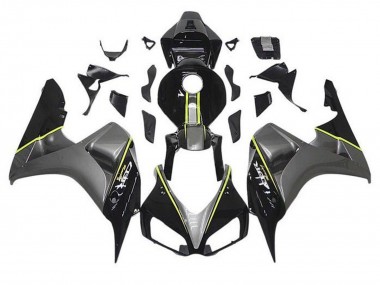 Acquista Carena Moto Honda CBR1000RR 2006-2007 - Grigio Nero Lucido Giallo Banda