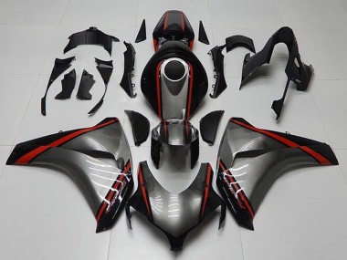 Acquista Carena Moto Honda CBR1000RR 2008-2011 - Grigio Rosso Nero Lucido Banda