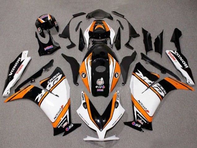 Acquista Carena Moto Honda CBR1000RR 2012-2016 - Bianco Arancia Nero Lucido