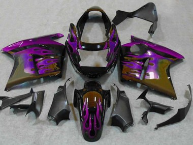 Acquista Carena Moto Honda CBR1100XX Blackbird 1996-2007 - Nero Lucido Viola Fiamma