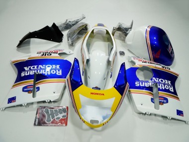 Acquista Carena Moto Honda CBR1100XX Blackbird 1996-2007 - Bianco Blu Giallo Rothmans
