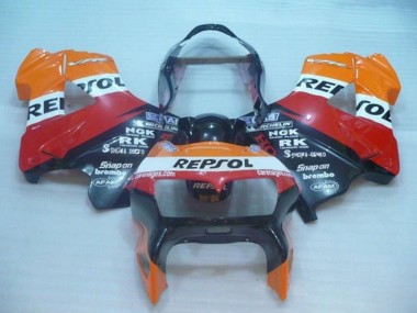 Acquista Carena Moto Honda VFR 800 1998-2001 - Arancia Bianco Rosso Nero Repsol