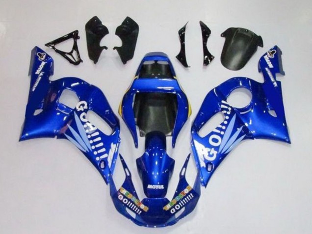 Acquista Carena Moto Yamaha YZF R6 1998-2002 - Blu Bianco Go Motul