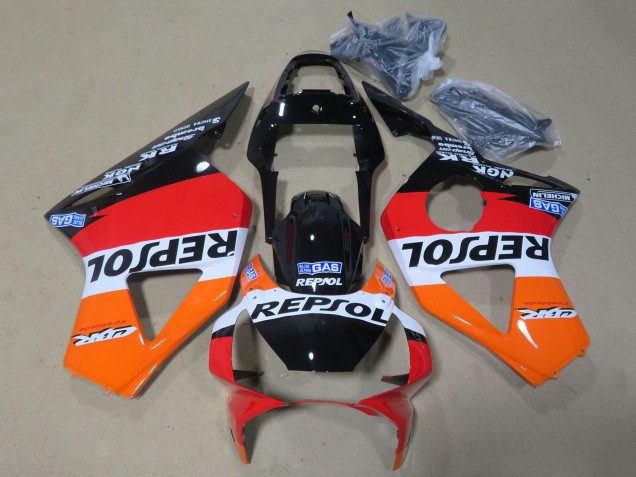Acquista Carena Moto Honda CBR900RR 954 2002-2003 - Arancia Bianco Rosso Nero Lucido Repsol
