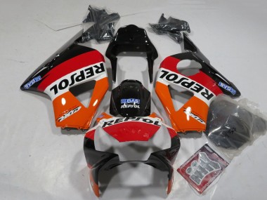 Acquista Carena Moto Honda CBR900RR 954 2002-2003 - Arancia Bianco Rosso Nero Lucido Repsol