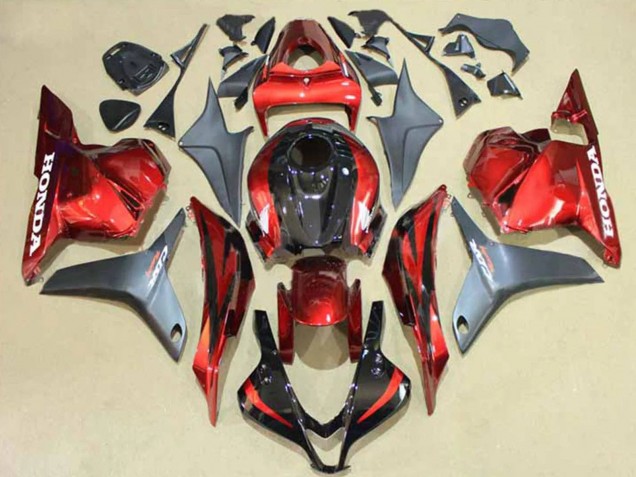Acquista Carena Moto Honda CBR600RR 2009-2012 - Argento Rosso Nero Lucido