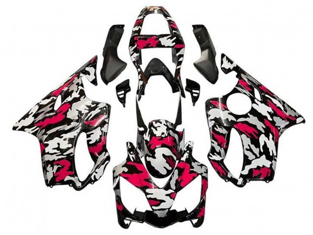 Acquista Carena Moto Honda CBR600 F4i 2001-2003 - Nero Rosso Grigio Camouflage