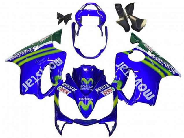 Acquista Carena Moto Honda CBR600 F4i 2001-2003 - Blu Verde Bianco MoviStar