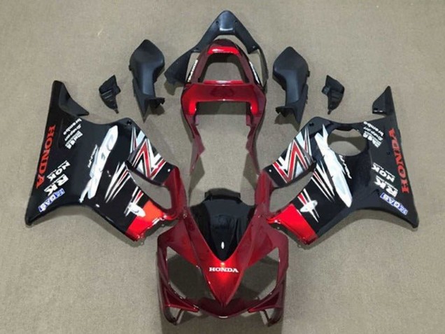 Acquista Carena Moto Honda CBR600 F4i 2001-2003 - Caramella Rosso Nero Lucido