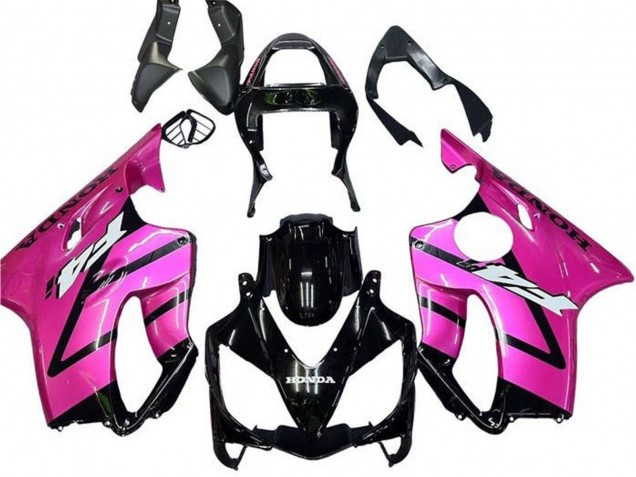 Acquista Carena Moto Honda CBR600 F4i 2001-2003 - Rosa Nero Lucido Banda