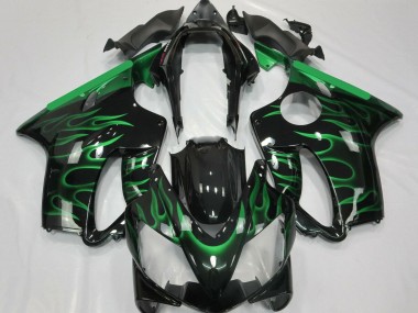 Acquista Carena Moto Honda CBR600 F4i 2004-2007 - Nero Lucido Verde Fiamma