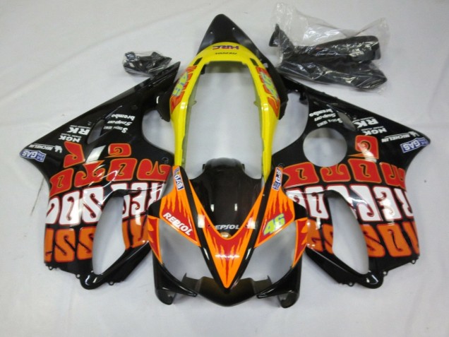 Acquista Carena Moto Honda CBR600 F4i 2004-2007 - Giallo Arancia Nero Lucido Rossi