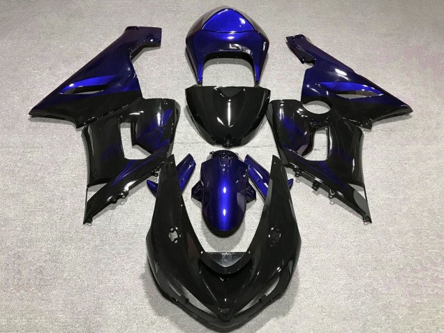 Acquista Carena Moto Kawasaki ZX6R 2005-2006 - Blu Nero Lucido