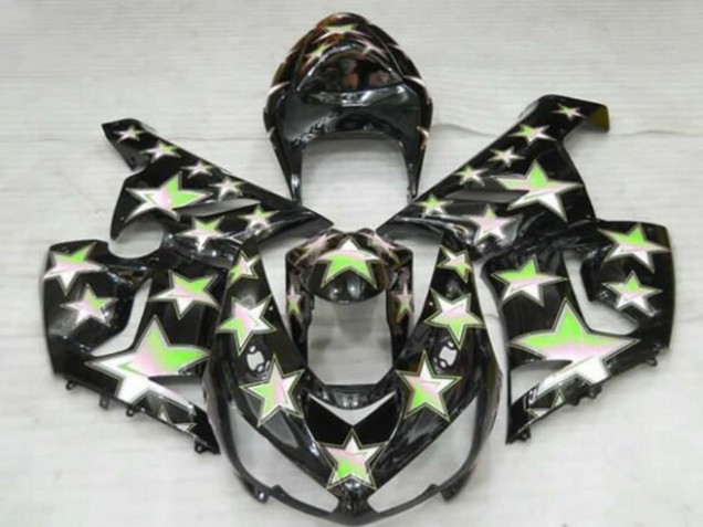 Acquista Carena Moto Kawasaki ZX6R 2005-2006 - Nero Verde Stella
