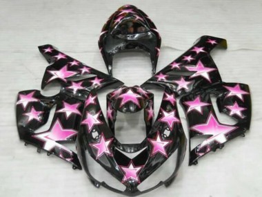 Acquista Carena Moto Kawasaki ZX6R 2005-2006 - Nero Rosa Stella